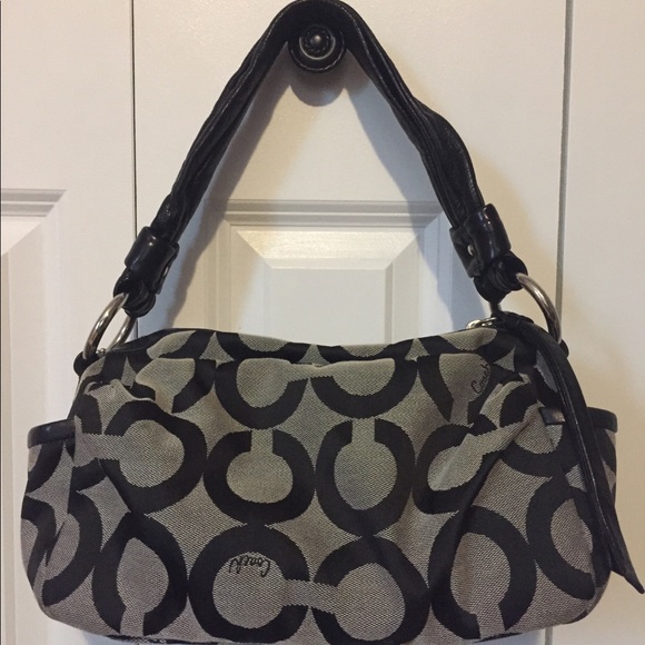 Coach Handbags - Coach Parker Op Art Fabric Shoulder Bag